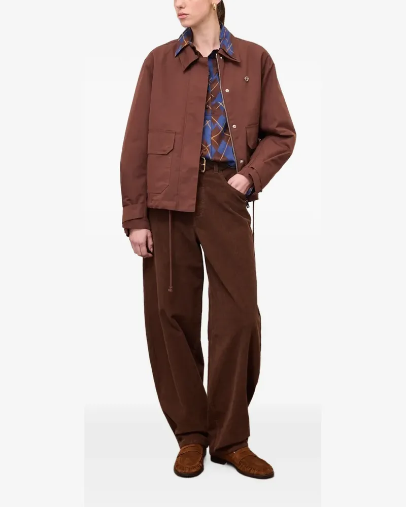 ottod’Ame Cordhose mit weitem Bein - Braun Braun