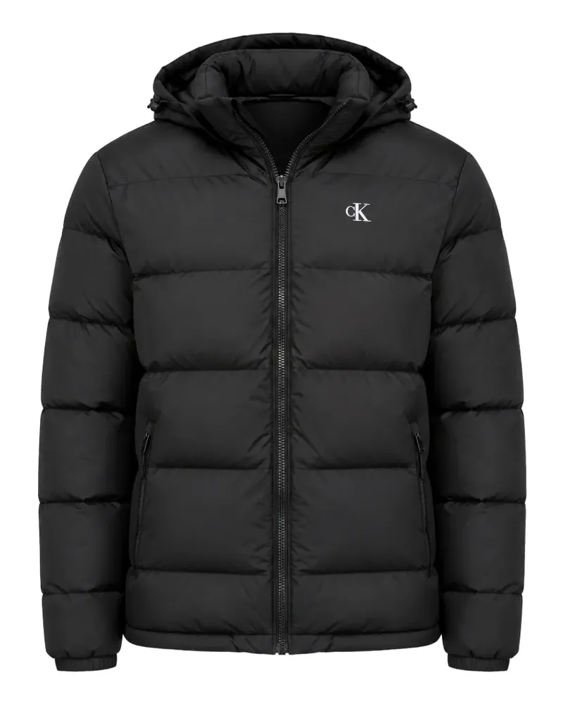 Calvin Klein quilted hooded jacket - Schwarz Schwarz