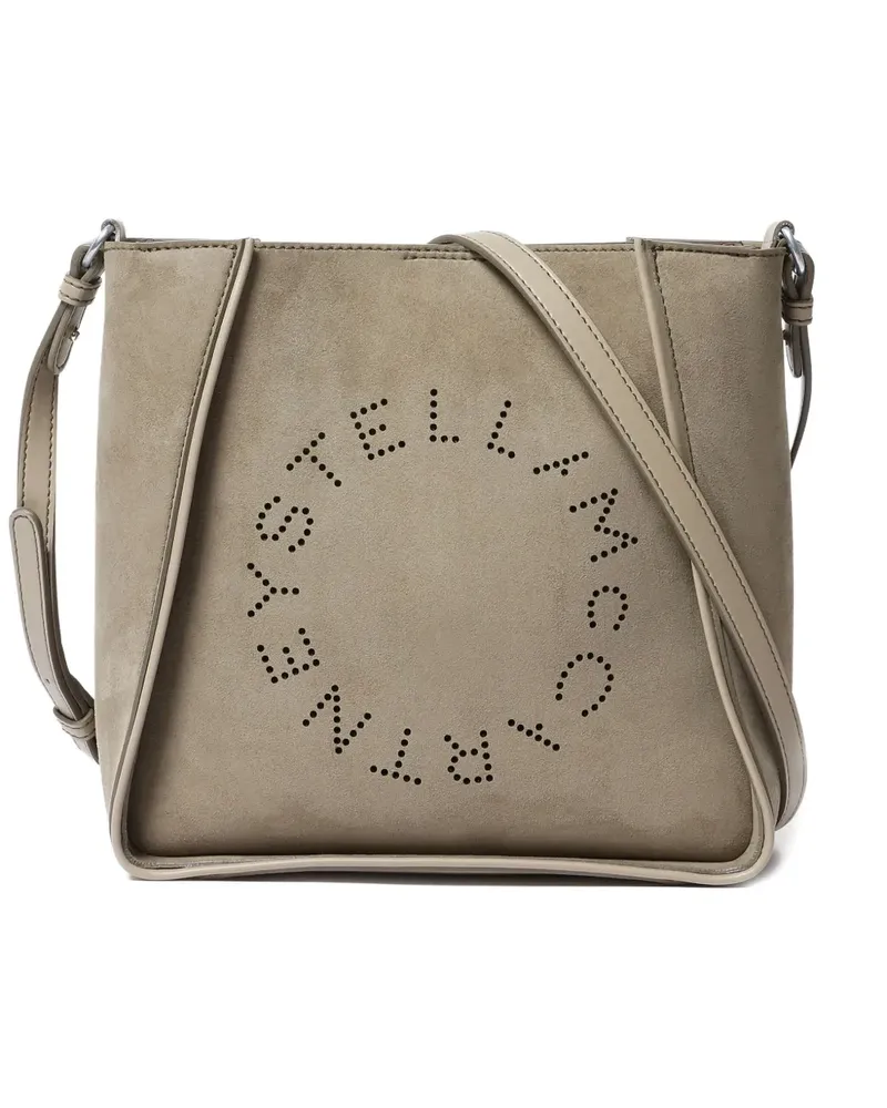Stella McCartney Schultertasche mit Logo - Nude Nude