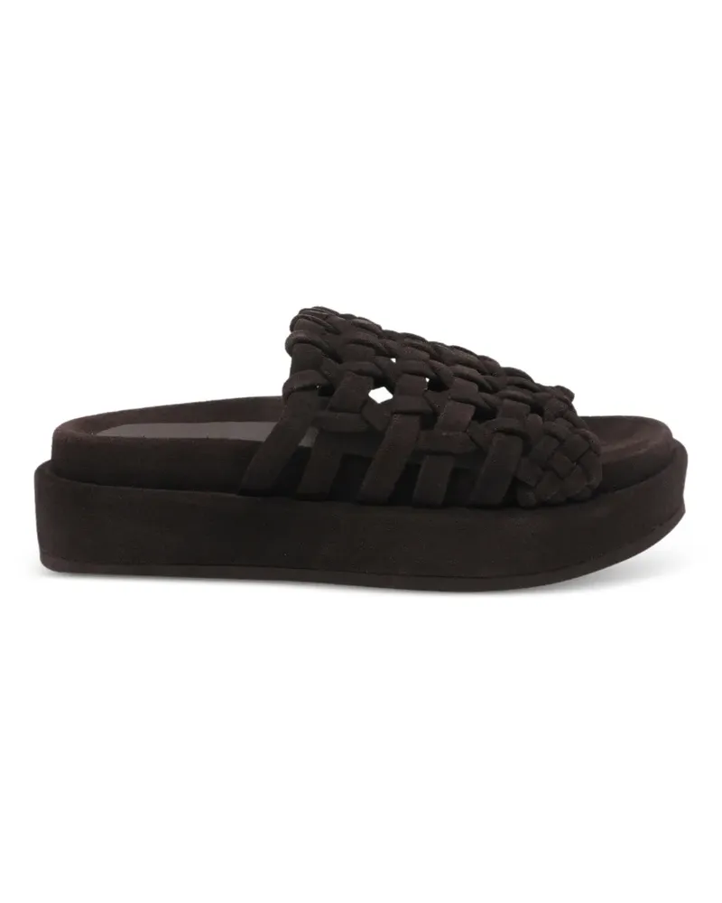 Paloma Barceló Nadira woven-design sandals - Braun Braun