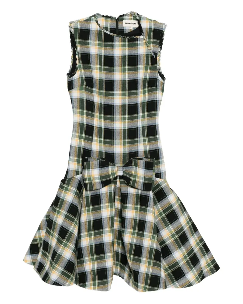 SHUSHU/TONG Ärmelloses Kleid mit Karo - Nude Nude