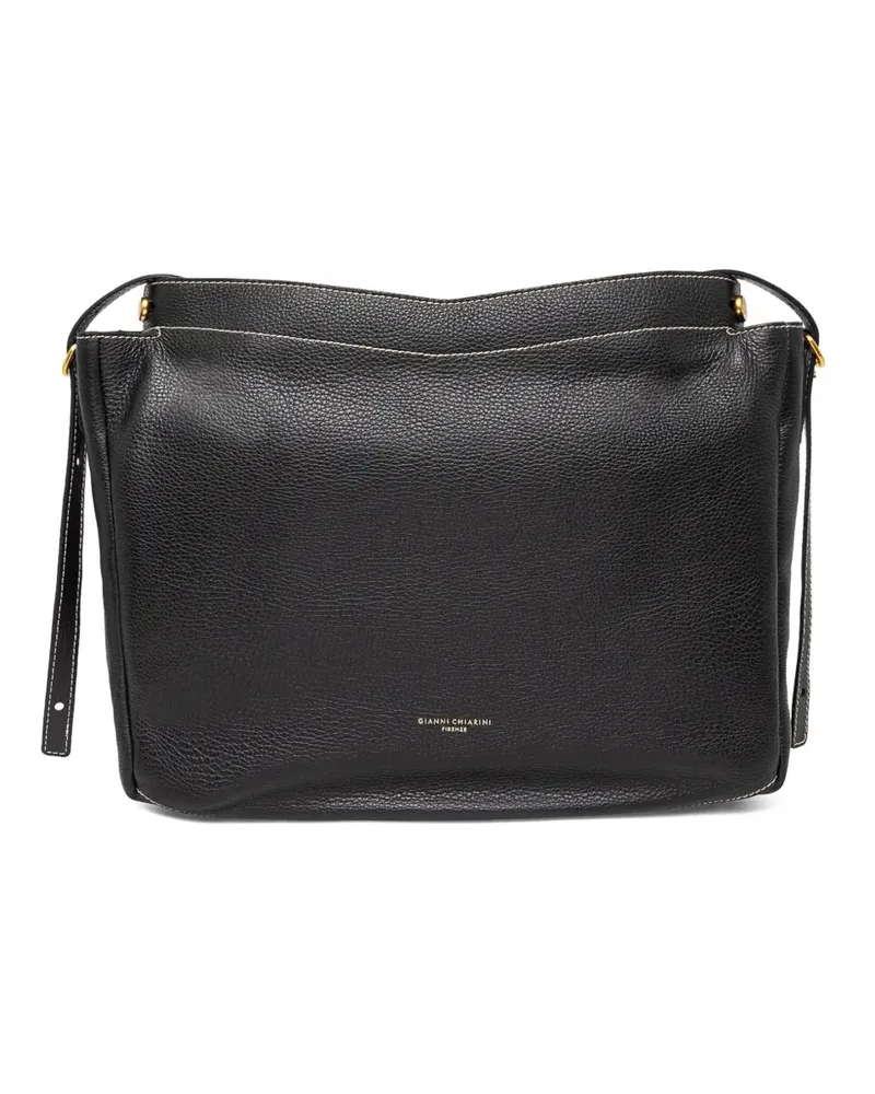 Gianni Chiarini Strukturierte Schultertasche - Schwarz Schwarz