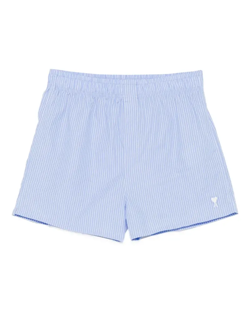 AMI Paris Gestreifte Shorts - Blau Blau