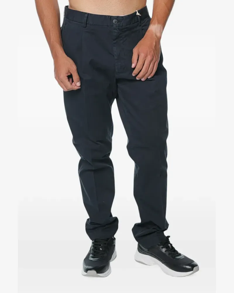 Trussardi pleated chino trousers - Blau Blau
