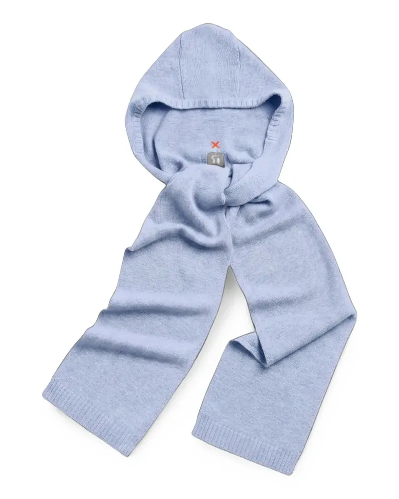 Chinti & Parker knitted hooded scarf - Blau Blau