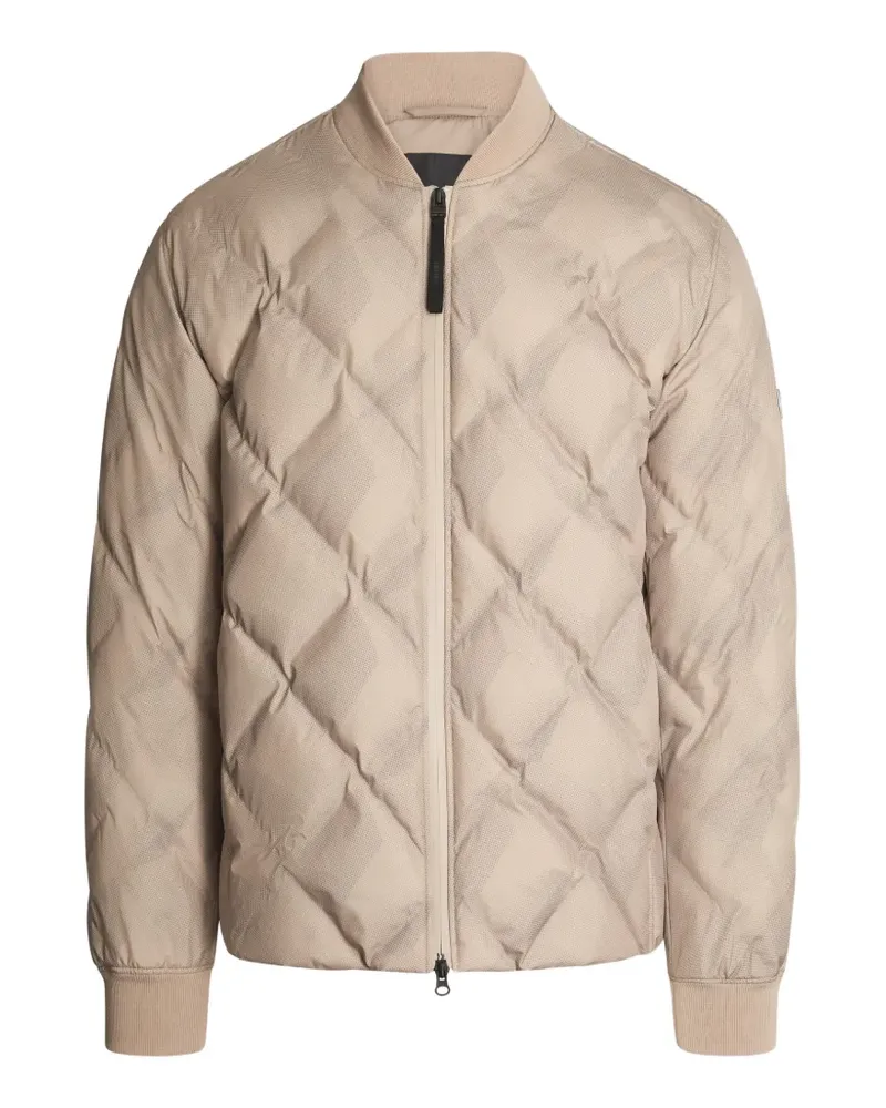 AlphaTauri diamond-quilted padded jacket - Nude Nude