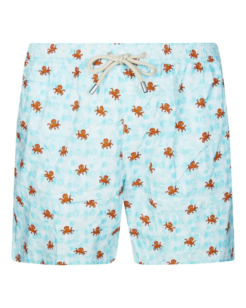 MC2 Saint Barth Lighting octopus-print swim shorts - Blau Blau