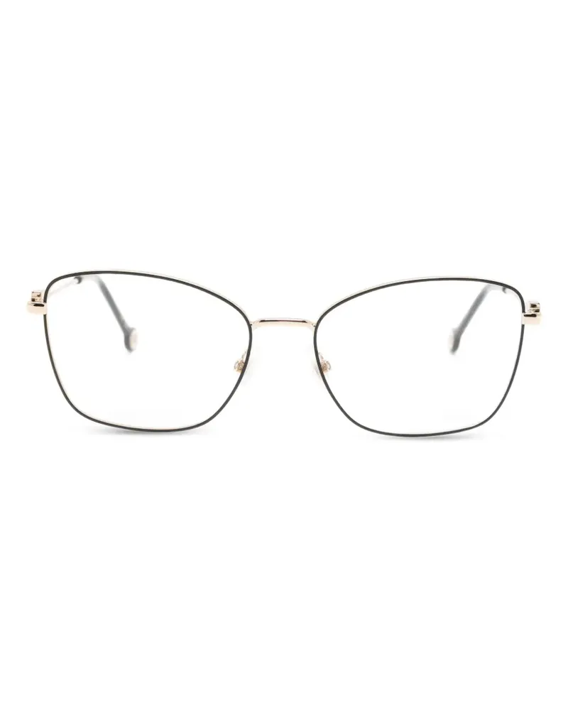 Carolina Herrera New York Brille mit geometrischem Gestell - Schwarz Schwarz