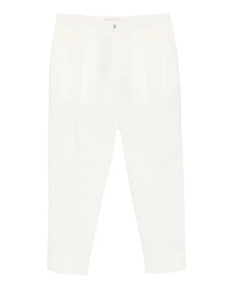 Briglia 1949 pleated elasticated-waist trousers - Weiß Weiß