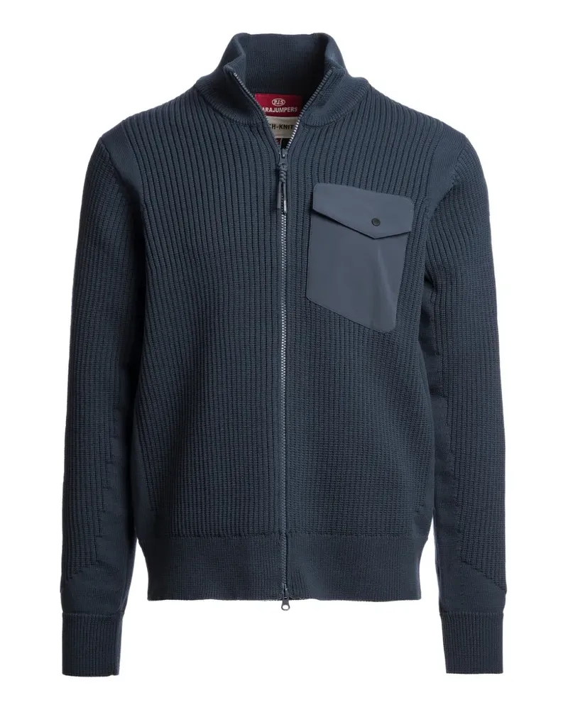 Parajumpers Gerippter Hart River Cardigan - Blau Blau