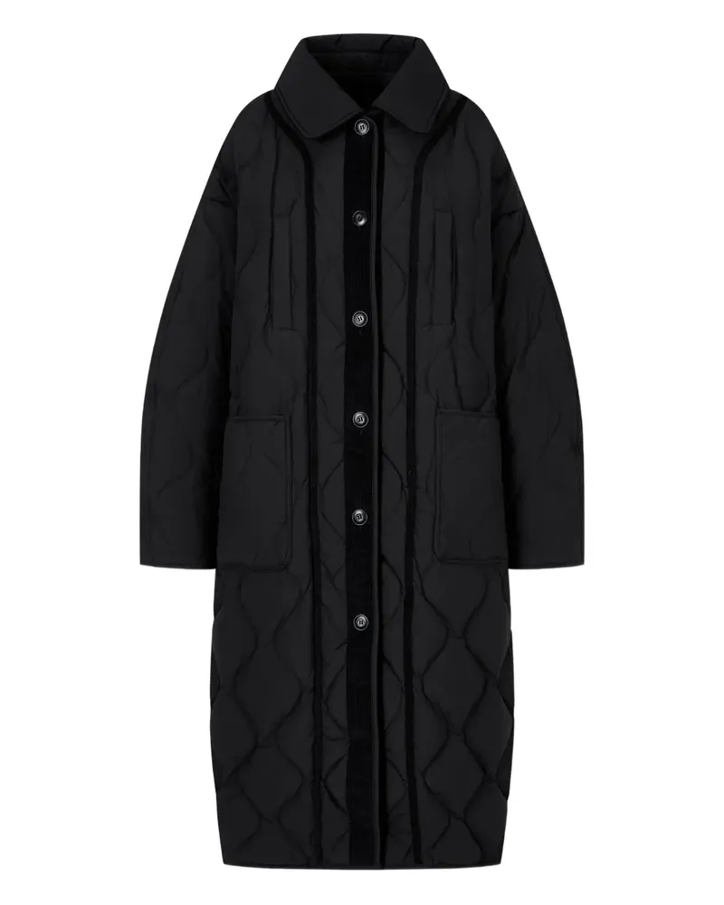 STUDIO TOMBOY detachable-collar coat - Schwarz Schwarz