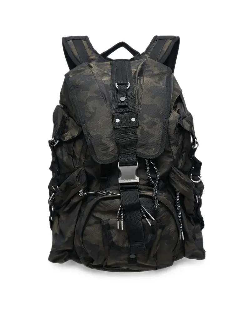 Andersson Bell Berlin Rucksack mit Camouflage-Print - Grün Grün