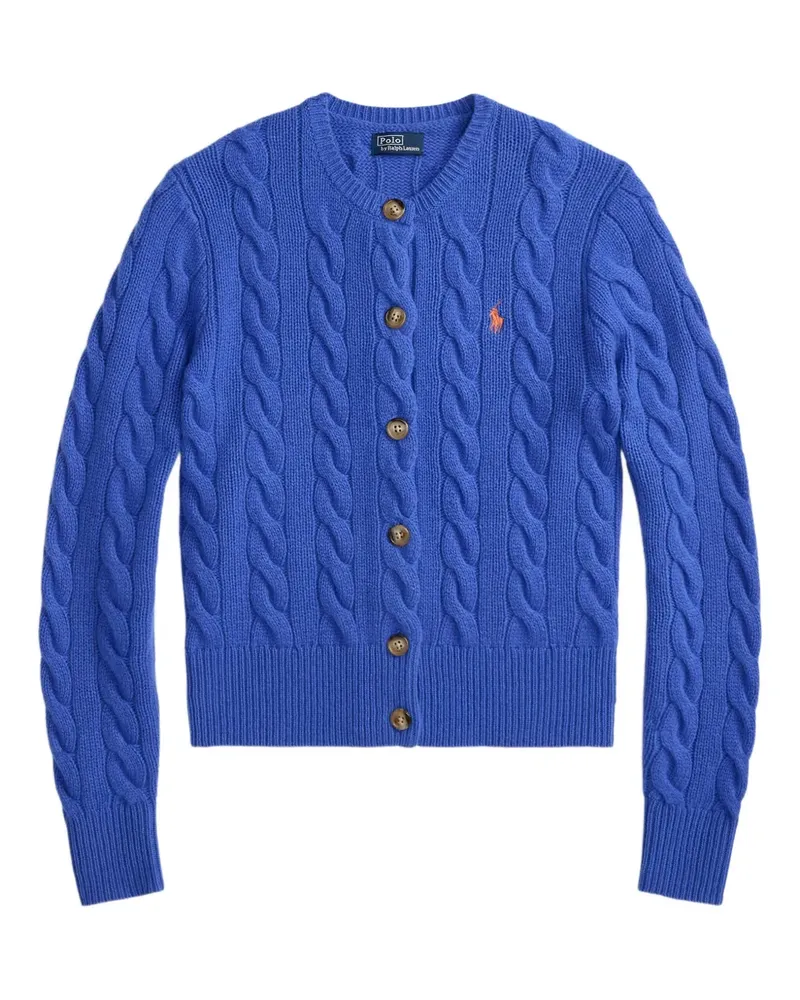 Ralph Lauren Cardigan mit Zopfmuster - Blau Blau