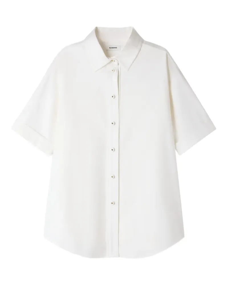 Sandro Oversized-Hemd mit Falten - Nude Nude