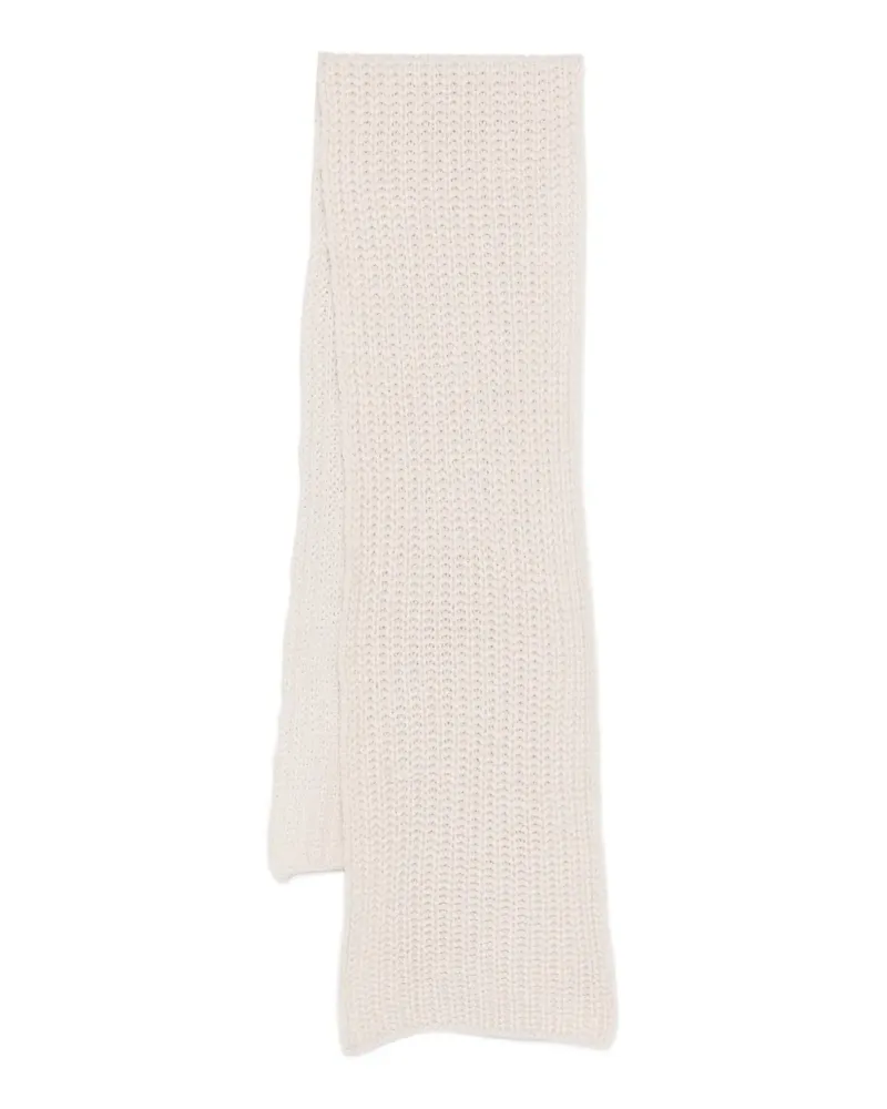 Liska Gerippter Strickschal - Nude Nude