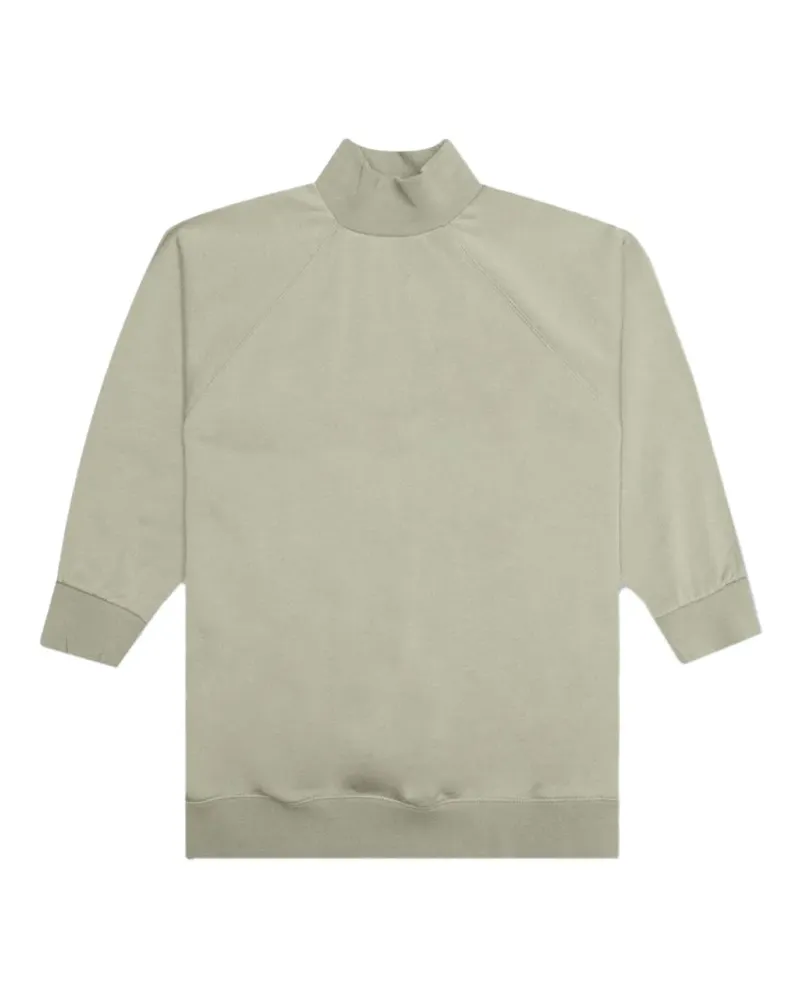 Fear of God mock-neck logo-patch T-shirt - Grün Grün