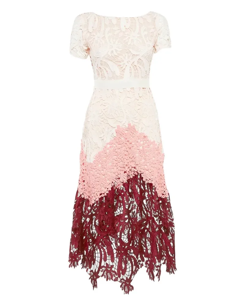 Maje Kleid mit Spitze - Rosa Rosa