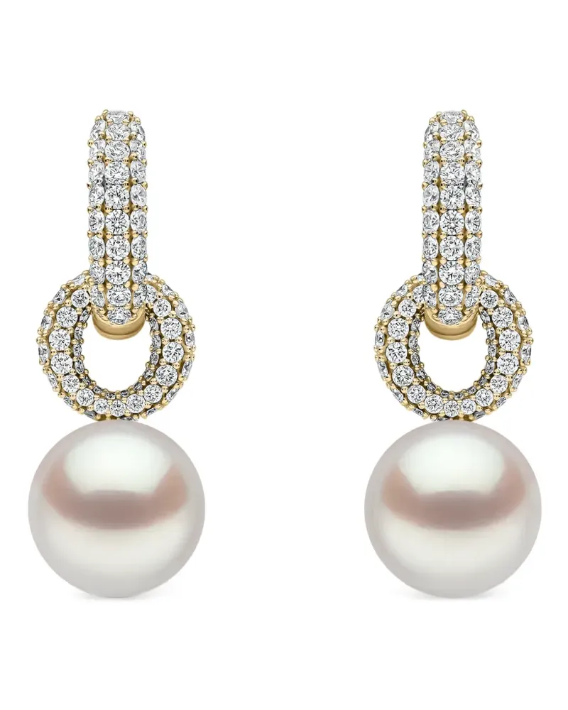 YOKO London O by Yoko Ohrringe mit Diamanten und Perlen - Gold Gold