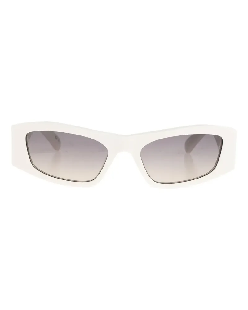 Balenciaga rectangle-frame sunglasses - Weiß Weiß