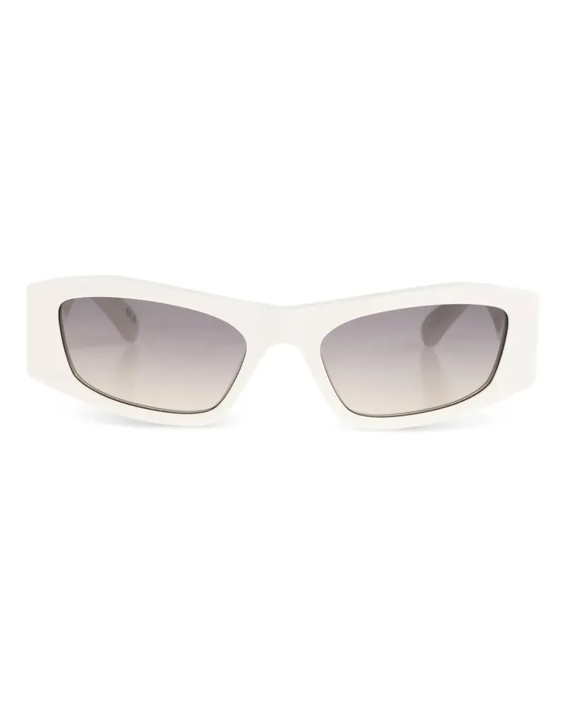 Balenciaga rectangle-frame sunglasses - Weiß Weiß