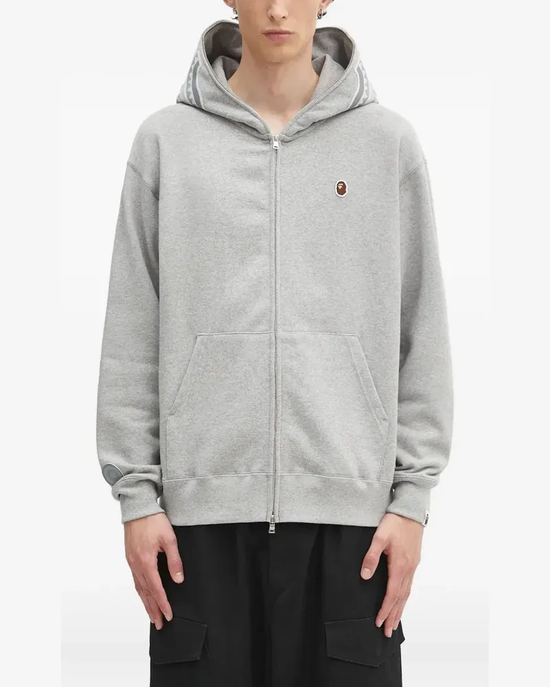 BAPE One Point Ape Head Shark Kapuzenjacke - Grau Grau