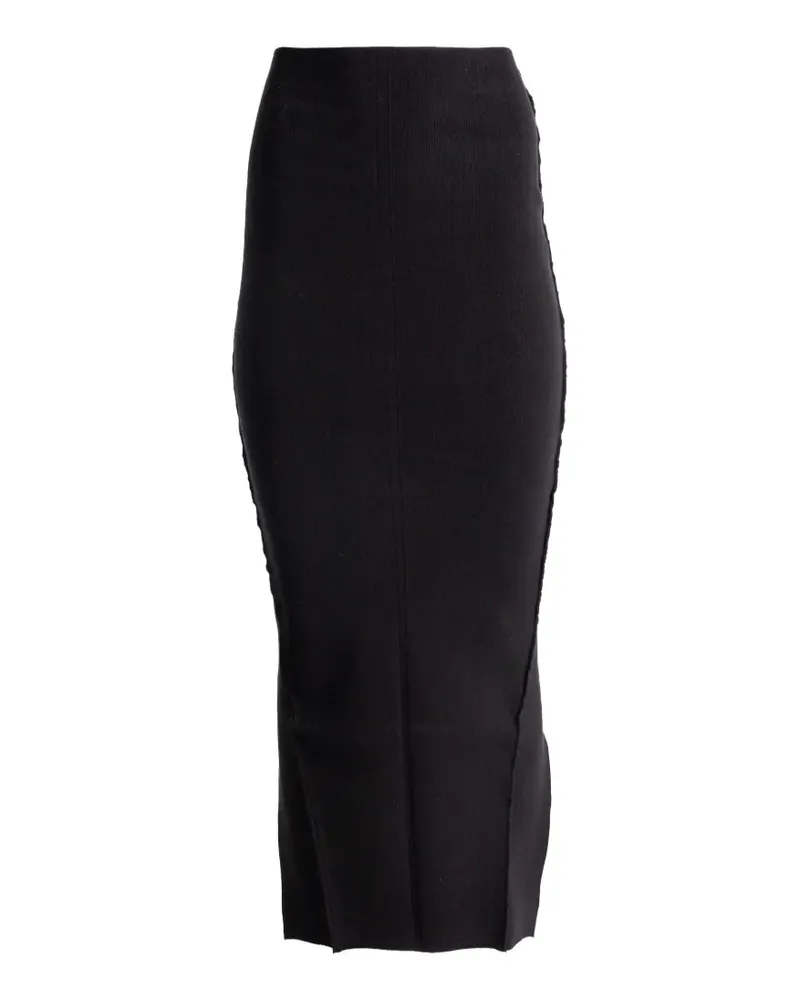 Rick Owens split maxi skirt - Schwarz Schwarz