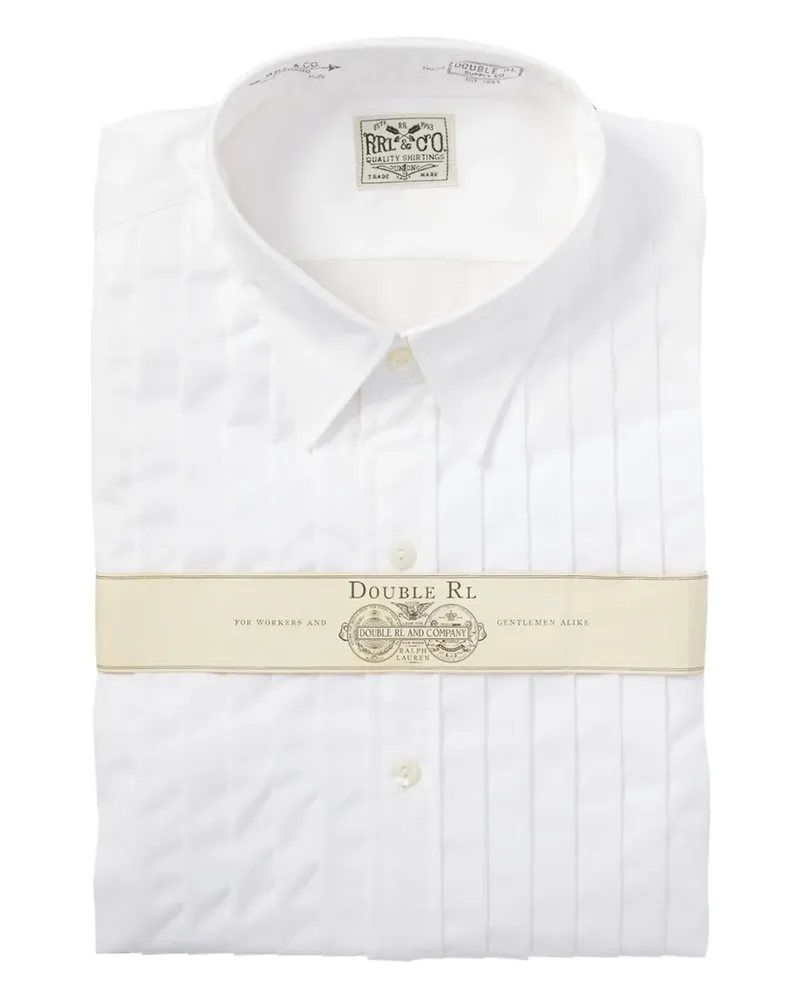 Ralph Lauren Smoking-Hemd mit Biesen - Weiß Weiß