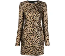 Genny Kleid mit Leoparden-Print Gold