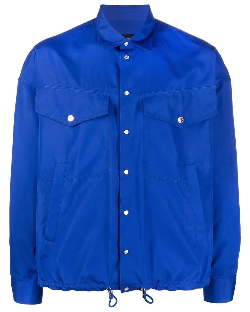 Dsquared2 Hemd mit Logo-Print - Blau Blau