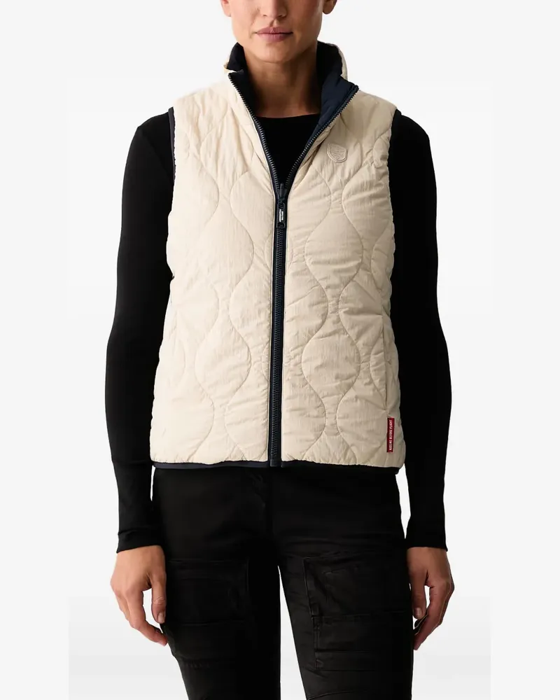 Aeronautica Militare quilted reversible gilet - Nude Nude