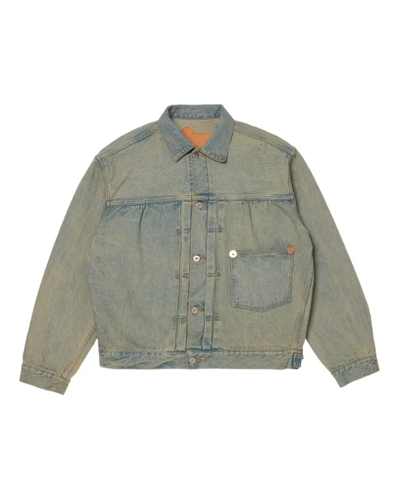 Woolrich button-fastening denim jacket - Blau Blau