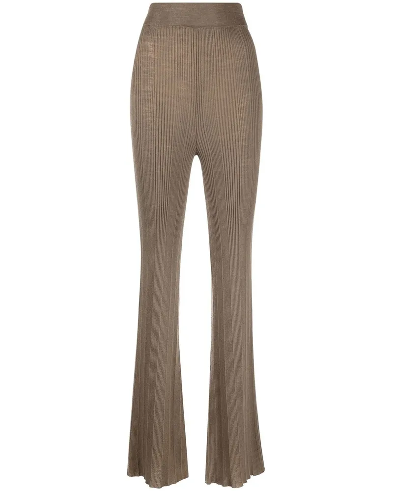 REMAIN Strickhose mit geradem Bein - Braun Braun