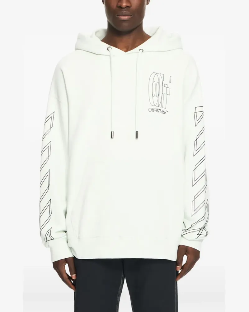 OFF-WHITE Outline Double Arrow Hoodie - Nude Nude