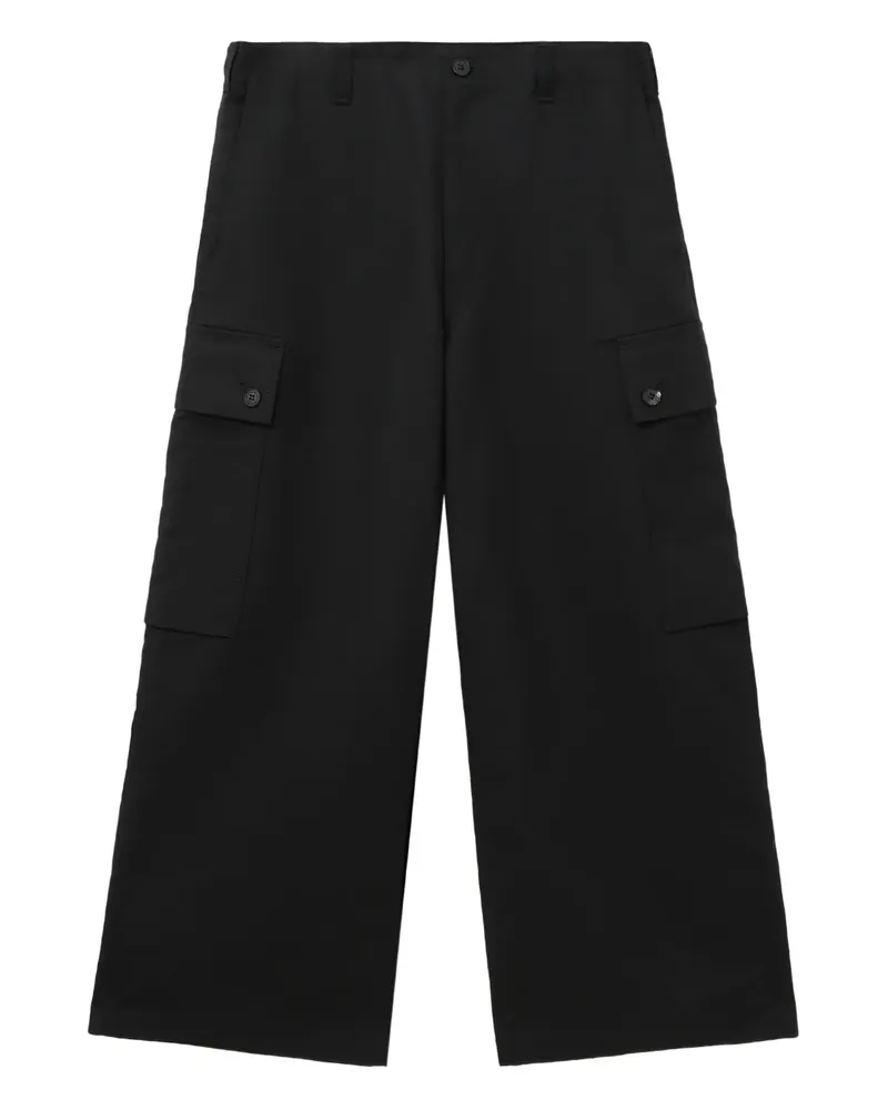 Comme des Garçons Hose mit aufgesetzter Tasche - Schwarz Schwarz