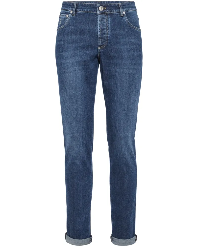 Brunello Cucinelli Klassische Skinny-Jeans - Blau Blau