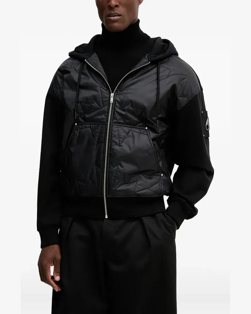 Moose Knuckles Gesteppte Kapuzenjacke - Schwarz Schwarz