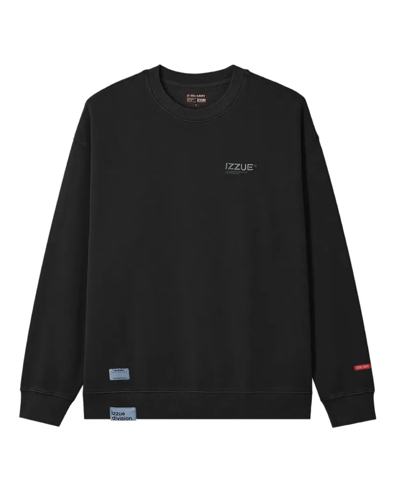 Izzue Sweatshirt mit tiefen Schultern - Schwarz Schwarz