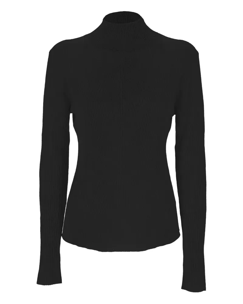 hemisphere ribbed black sweater - Schwarz Schwarz