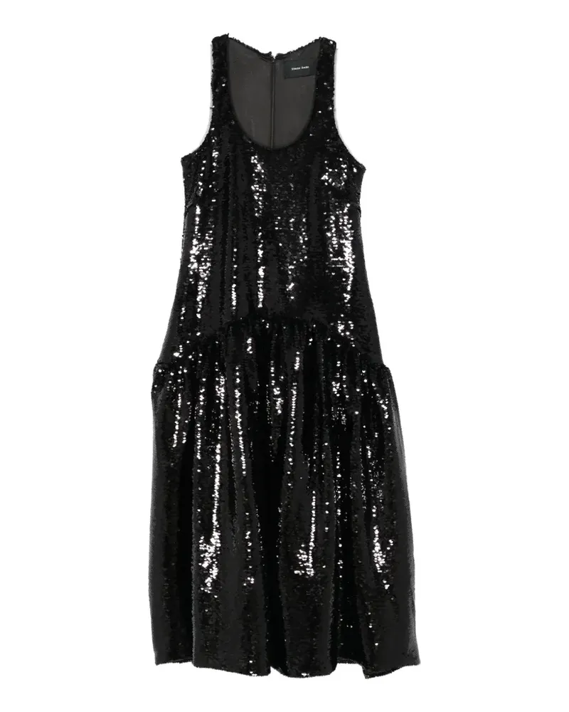 Simone Rocha sequin-embellishment midi dress - Schwarz Schwarz