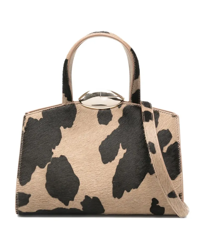 Benedetta Bruzziches Serena La Petite Tote Bag mit Animal-Print - Braun Braun