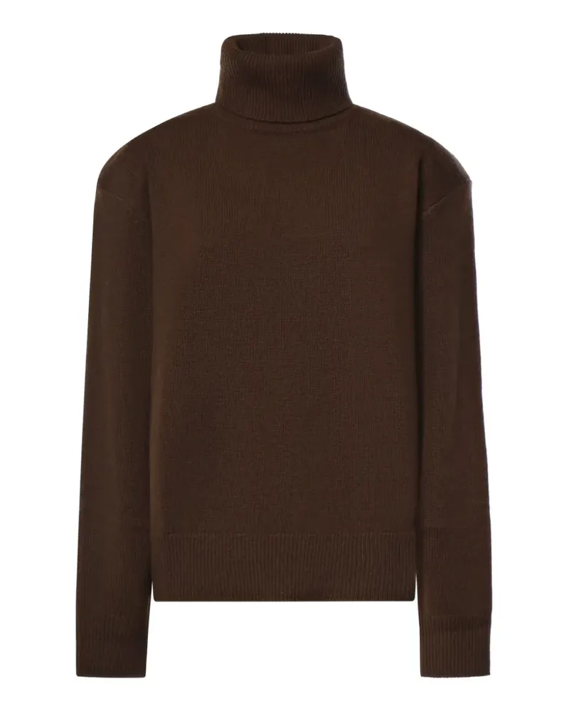FRANKIE Shop Gala Padded knit turtleneck - brown - Braun Braun