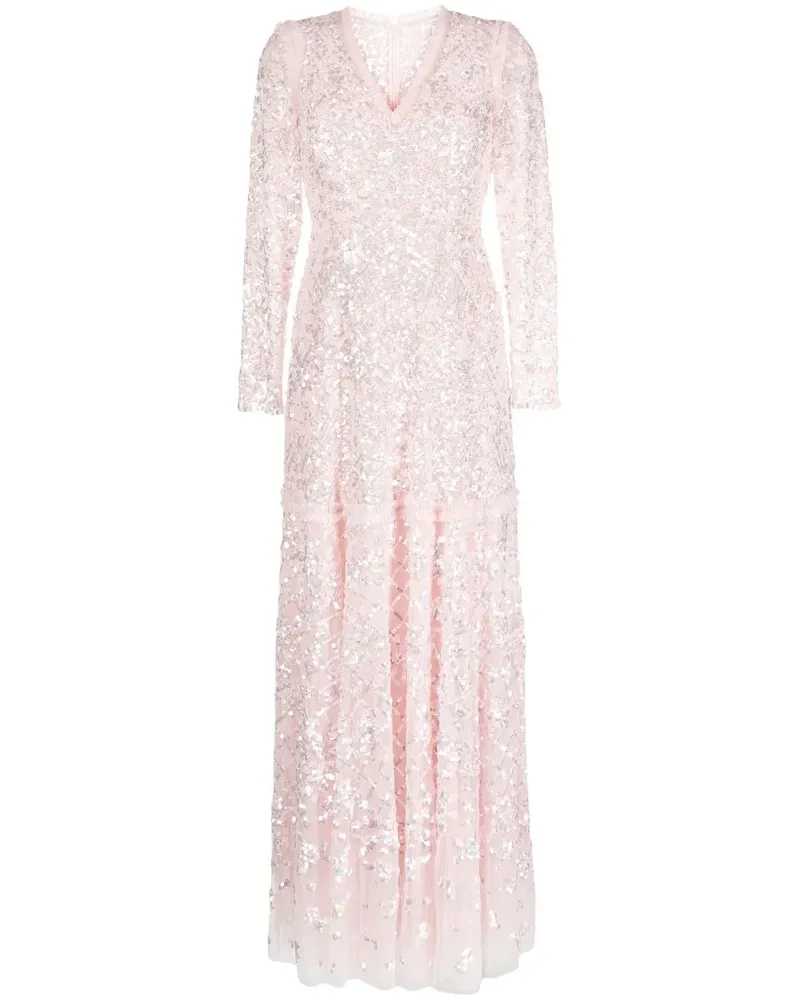 Needle & Thread Isabella Paillettenkleid - Rosa Rosa