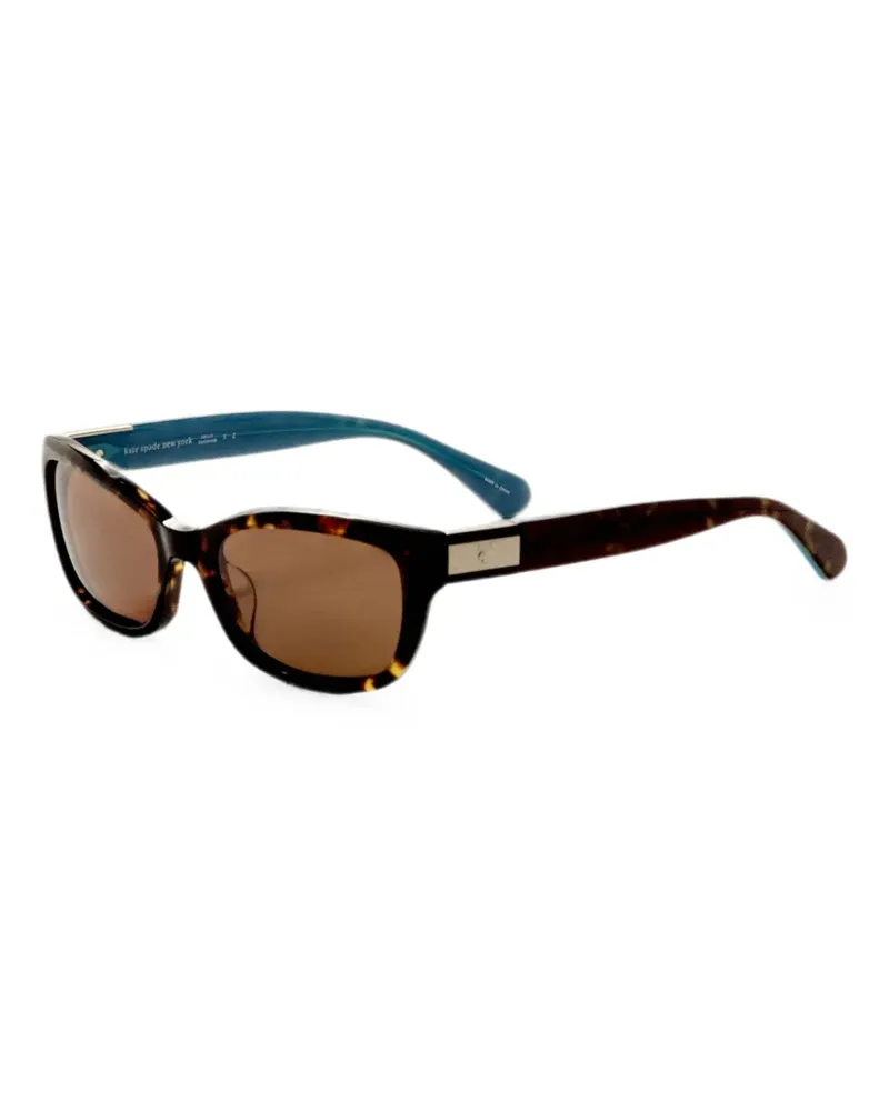 Kate Spade tortoiseshell-effect rectangle-frame glasses - Braun Braun