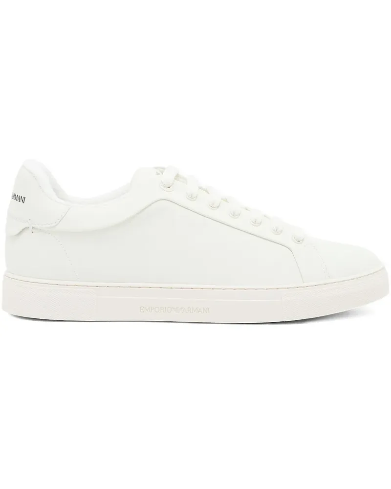 Emporio Armani Sneakers mit Logo - Weiß Weiß