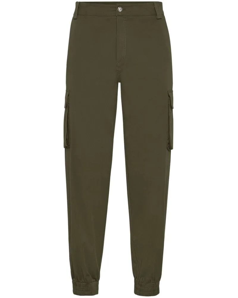 Philipp Plein Cargohose mit Tapered-Bein - Grün Grün