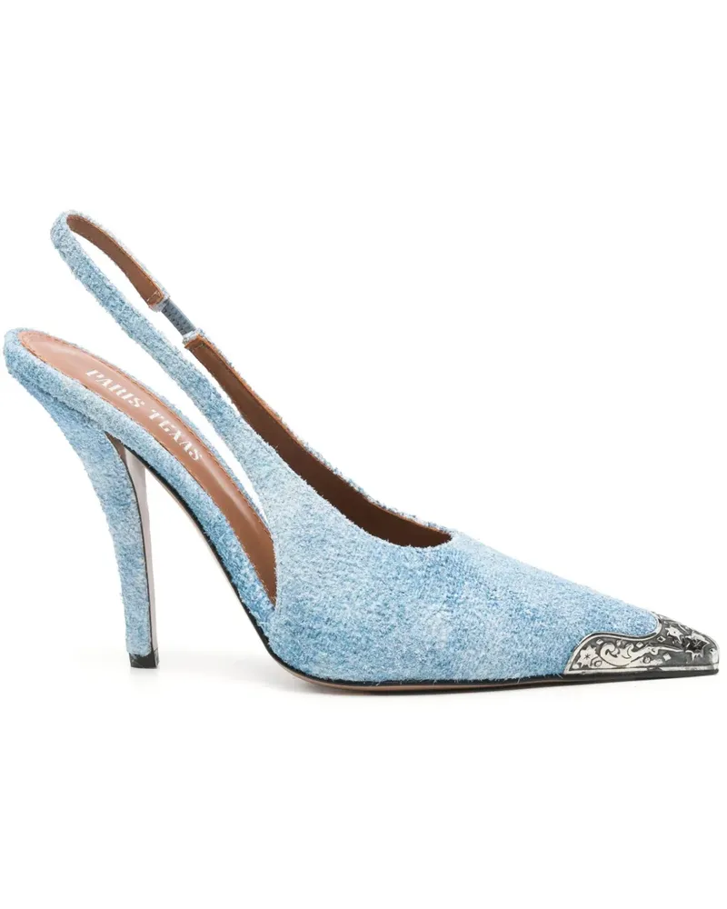 Paris Texas Jessica Western Pumps 105mm - Blau Blau