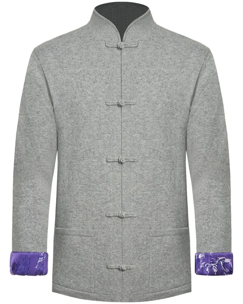 Shanghai Tang Jacke mit Mandarinkragen - Grau Grau