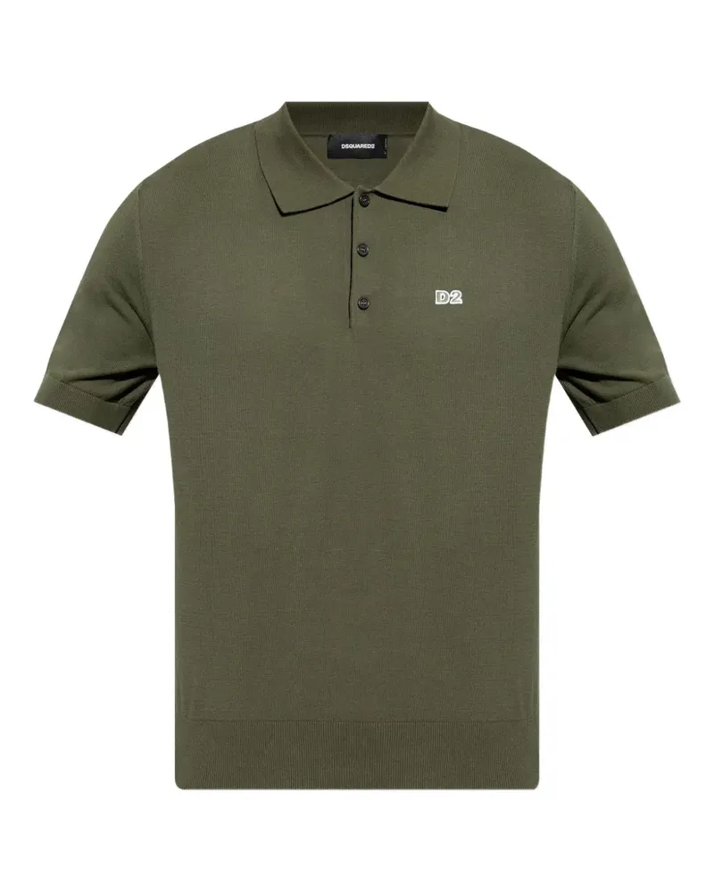 Dsquared2 Poloshirt mit Logo-Stickerei - Grün Grün