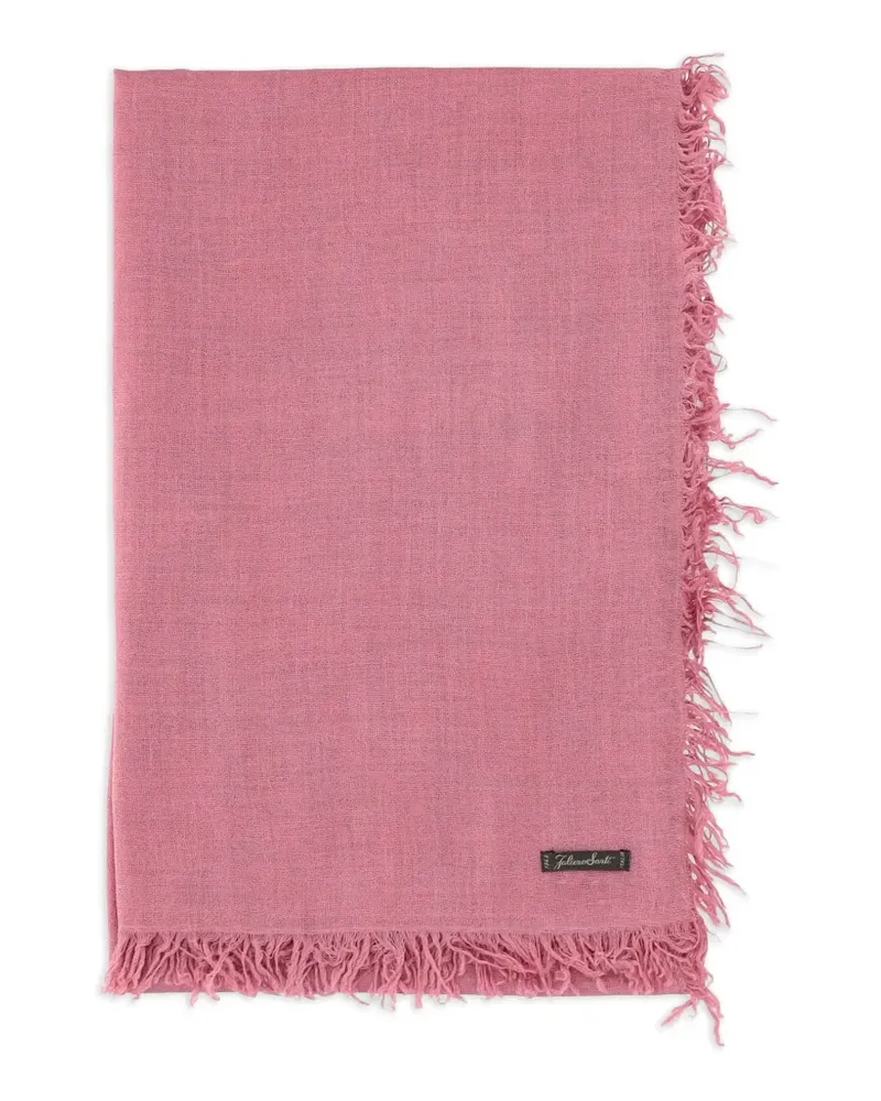 Faliero Sarti Enrica fringed scarf - Rosa Rosa