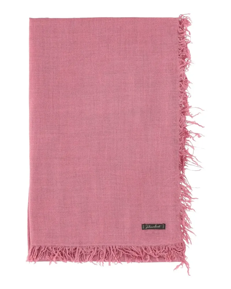 Faliero Sarti Enrica fringed scarf - Rosa Rosa